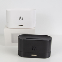 Vente chaude 180ml Mini Flamme Diffuseur Humidificateur Ultrasonique Usb Feu Huile Essentielle Aroma Diffuseur Avec Flamme