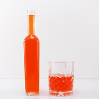 La bouteille en verre transparente de haute qualité de 250ml accepte la bouteille de vin d'eau de luxe personnalisée avec échantillon gratuit pour le stockage d'alcool de vodka