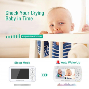 เครื่องตรวจจับอุณหภูมิแบบสองทางระบบอินเตอร์คอมแบบระยะไกลโหมด VOX มุมมอง PTZ babycam ขนาด5นิ้วสำหรับตรวจจับการเคลื่อนไหวของหน้าจอจอเด็กทารก - Product Image 6