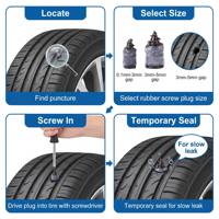 Clou de réparation de pneu tubeless sans colle, vis de réparation temporaire pour crevaison de pneu de vélo électrique, moto, scooter