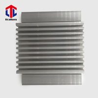 6000 série profilé en aluminium extrudé dissipateur thermique anodisé argent dissipateur thermique électronique soudé en aluminium usinage cnc