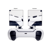 Partie de jeu professionnelle ergonomique en plastique solide hauteur augmentée boutons de partage et d'options pour manette PS5 personnalisée