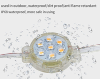 Módulo de luz de píxeles Led, luz de punto flexible de píxeles para exteriores, 50 Uds., cadena de celdas, canal de aluminio para punto de píxeles Led