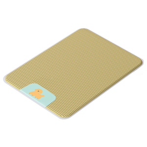Tapis rafraîchissants d'été pour animaux de compagnie en gros, coussinets de glace respirants antidérapants à motif uni en fibres végétales, lavables à la main, spéciaux pour chiens - Product Image 1