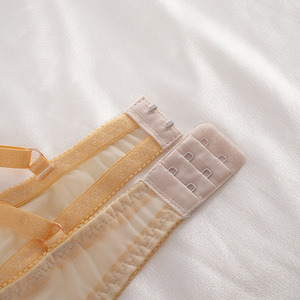 Ensemble de lingerie sexy pour jeune femme, respirant, en dentelle florale, séchage rapide, style français ajouré, sans couture, soutien-gorge push-up sans armatures, très demandé - Product Image 5