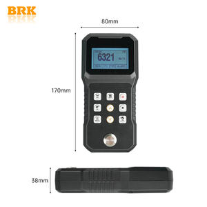 금속 세라믹 플라스틱 유리 범위 0.75-230mm 강철 BRK 6mm 프로브 휴대용 디지털 초음파 두께 게이지/미터 - Product Image 4