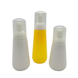 RUIPACK OEM 80ml 100ml 120ml 거품 손 비누 액체 디스펜서 클렌저 거품 목욕 플라스틱 헤어 무스 거품 펌프 병 로고