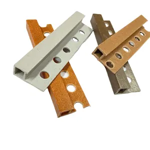 Gỗ Nhựa Trang Trí Tường Gạch Gốm Bên Ngoài Góc Cạnh PVC Tile <span class=keywords><strong>Trim</strong></span> - Product Image 1