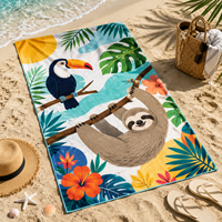 Custom Beach Towel Wholesale Cotton Quick Dry Sand Free Towel with Personalized Logo for Resort Hotel Promotion