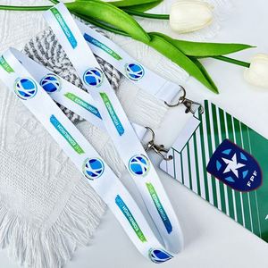 Manufacturer's Free Sample Promotional Custom Printed <b>Polyester</b> Neck <b>Lanyard</b> with Logo Cheap and Easy Customization - Product Image 2