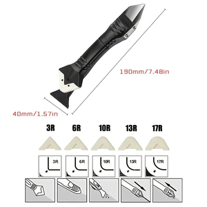 Kit d'outils manuels 5 en 1 en silicone pour le nettoyage et le lissage des joints, le retrait de colle et la finition des calfeutrages - Product Image 5