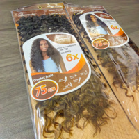 Vente en gros usine : Extensions de cheveux synthétiques à tresser 6X, Extensions de cheveux à tresser en gros, Cheveux à tresser Gogo Curl Expression