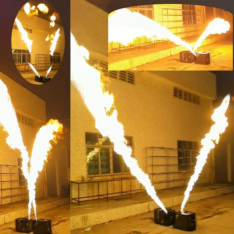 DMX Fire Machine Moving - 210° Rotation, 8-10m Flame Height