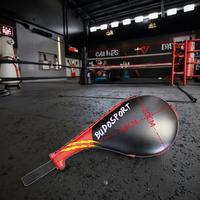 Cible de Taekwondo Sonore Personnalisable 2024, Noire et Bleue, Taille Moyenne, Double Cible de Frappe pour Boxe, en PVC et Cuir PU, 40x20cm, Marque Harn