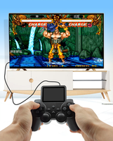 Manette de jeu 8 bits avec écran de 2,4 pouces, batterie intégrée de 1020 mAh, 520 jeux, contrôleur de jeu filaire, console de jeu vidéo portable