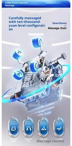 Sillón de Masaje Eléctrico VCT-L61, Sillón de Masaje de Cuerpo Completo de Gravedad Cero <span class=keywords><strong>3D</strong></span> de Lujo, Masajeador de Pies de Estilo Moderno y Lujoso - Product Image 4