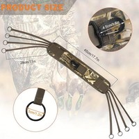Sangle de transport camouflage pour oiseaux aquatiques avec 8 crochets – Harnais de chasse pour canards et oies – Accessoires de chasse