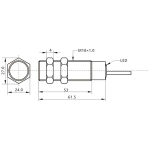 NPN/PNP ICB18MB12N1 DEUZE M18 Universal cilíndrico IP67 al ras 12Mm 3 cables DC NO/NC calidad Sensor inductivo interruptor de proximidad - Product Image 4