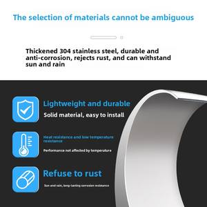 BloneDolphin Fontaine d'eau électrique extérieure en acier inoxydable, cascade, pulvérisateur de <span class=keywords><strong>piscine</strong></span>, <span class=keywords><strong>rideau</strong></span> d'eau à crochet en arc, modèle 304 - Product Image 2