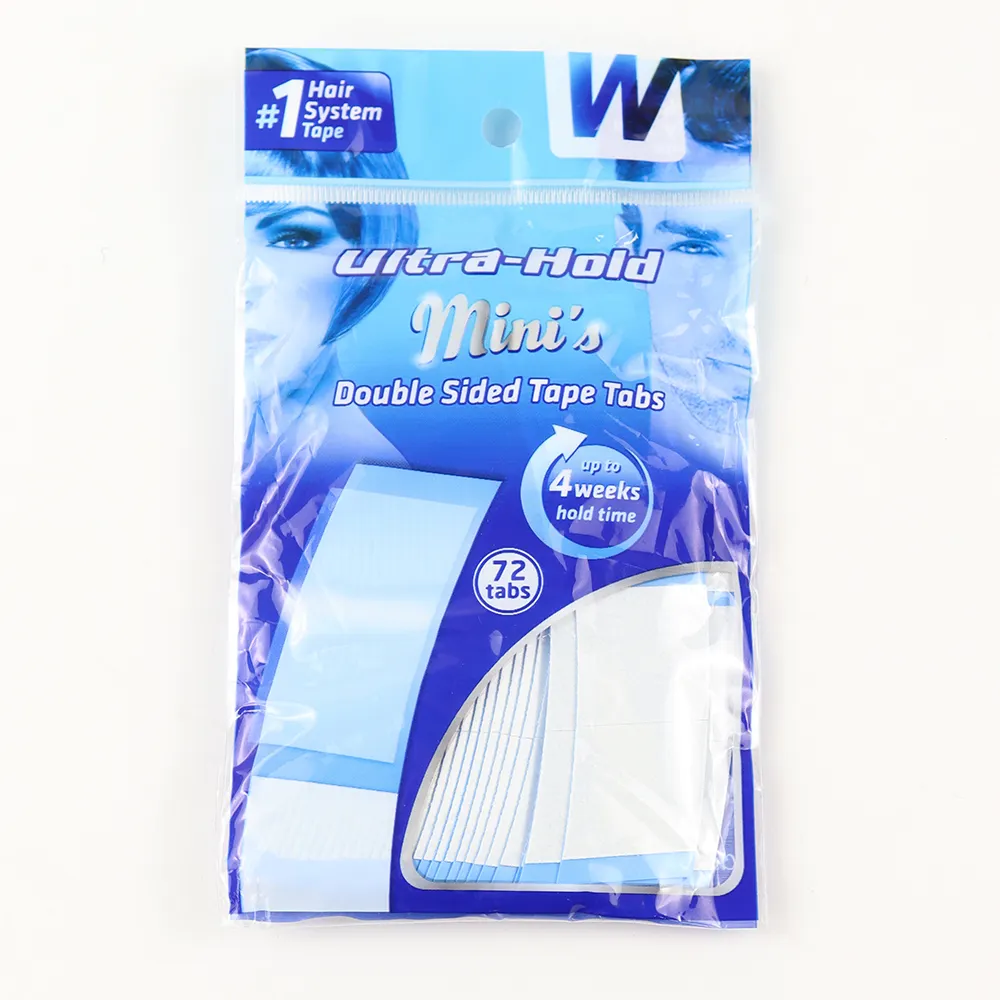 36 adet 8.6*2.2cm mavi Ultra tutun bant dantel ön bant çift taraflı bant peruk yapıştırıcı için 4 hafta süren