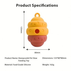 Juguete Interactivo para Perros con Dispensador de Golosinas de Silicona Ecológica de Grado Alimenticio, Juguete para Masticar para Cachorros, Alimentador Lento, para el Aburrimiento - Product Image 6
