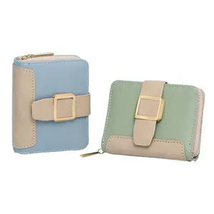 2022 Alibaba Trends Contrasting Colors Wallet Women Factory New Small Girls Wallet