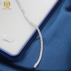 Custom 10k Gold Bracelet 6-9inches 3mm 10k Solid Gold VVS Lab Grown Diamonds Hpht Tennis Link Chains Bracelet <b>for</b> Women <b>Men</b> - Product Image 5