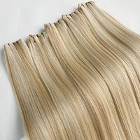 Extensions de cheveux Slavic 2026 : Remplacement des trames nouées à la main, nouvelles extensions de cheveux naturels de qualité supérieure, mini-trames plates Genius Weft