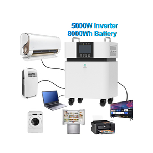 แบตเตอรี่สำรองพลังงานบ้าน All in One Design 8kWh LiFePO4 พร้อมปลั๊กจ่ายไฟ 5kw และ 220V AC แบบเสียบใช้งานได้ทันที - Product Image 3