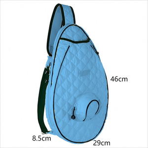 Bolsa de Tenis y Pádel Acolchada, Impermeable, con Cierre de Cremallera, Portátil, con Bolsillo Pequeño - Product Image 3