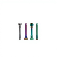 Boulon Torx en titane anodisé couleur, demi-fileté, léger GR5, pour accessoires de modification de moto