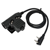TS TAC-SKY U94 Adaptateur PTT Tactique U94 Ptt Compatible avec COMTA SORDINHEADSET Casque Tactique pour Chasse Sport Tir