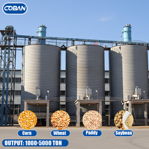 Sistema de Almacenamiento en Silo Espiral Personalizado de 5000-10000 Toneladas, Silo de Acero para Almacenamiento de Granos a Granel, Maíz, Trigo o Grava, Ceniza Volante - Product Image 1