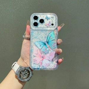 <span class=keywords><strong>Coque</strong></span> transparente en TPU pour <span class=keywords><strong>iPhone</strong></span> 17, 16, 15, 14, 13, motif papillon souple, protection intégrale, vente en gros, directement de l'usine OEM - Product Image 3