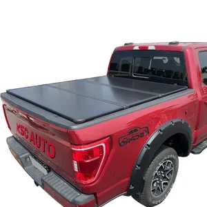 سرير من طراز KSCAUTO شاحنة مُصممة على شكل شاحنة ثلاثية الطيات بغطاء منخفض مناسب لسرير مقاس 5 بوصة طراز Chevy Colorado/GMC Canyon 2004-2014