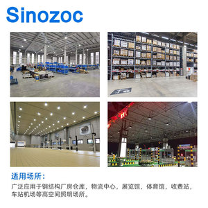 โฉวเฉียง 100W 150W 200W โคมไฟ LED อุตสาหกรรมแบบไฮเบย์ สำหรับโรงงาน โกดังสินค้า โคมไฟเพดานแบบแขวน - Product Image 1