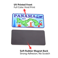 Aimant de réfrigérateur personnalisé en fer blanc, imprimé UV, style plaque d'immatriculation souvenir de ville, cadeau touristique, support magnétique souple, vente en gros