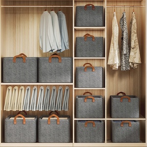 <span class=keywords><strong>Organisateur</strong></span> <span class=keywords><strong>de</strong></span> vêtements pour armoire, organiseurs <span class=keywords><strong>de</strong></span> tiroirs améliorés pour jeans et vêtements avec poignée, organiseurs <span class=keywords><strong>de</strong></span> tiroirs pliables pour vêtements - Product Image 3