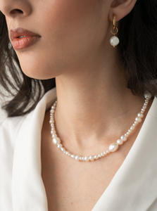 Collana di perle 2025 cuore minimalista girocollo collana di madreperla moda gioielli da sposa in acciaio inox regali per le donne - Product Image 5