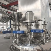 Émulsifiant sous vide électrique populaire de 100 L avec réservoir d'huile et d'eau pour la production cosmétique