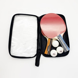 Set di Racchette da <span class=keywords><strong>Ping</strong></span> <span class=keywords><strong>Pong</strong></span> Professionali Konford, Racchetta da Tennis da <span class=keywords><strong>Tavolo</strong></span> in Pelle Nera con Marchio Laterale V, Racchetta da Tennis da <span class=keywords><strong>Tavolo</strong></span> per Esterni - Product Image 1