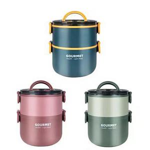 Fiambrera ecológica de 1600ML al <span class=keywords><strong>mejor</strong></span> <span class=keywords><strong>precio</strong></span> al por mayor con cuchara calentable para <span class=keywords><strong>estudiantes</strong></span> y adultos Material de silicona PP PS - Product Image 2