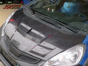 2009-2013 Capot en fibre de carbone style T-R pour Honda <span class=keywords><strong>Jazz</strong></span> Fit - Product Image 2