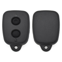 2 Buttons Vehicle Blank Key Case Locksmith Auto Replacement Remote Car Key Shell Accessories with Silicone Pad