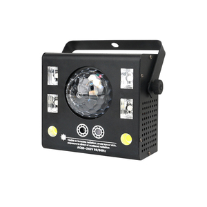 4 Trong 1 Hợp Kim Nhôm <span class=keywords><strong>LED</strong></span> Kính Vạn Hoa Laser <span class=keywords><strong>Crystal</strong></span> Magical <span class=keywords><strong>Ball</strong></span> Light UV Strobe DJ Disco Sân Khấu Chiếu - Product Image 3
