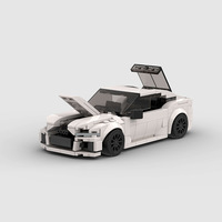 Compatible avec les briques de marque, voiture de course MOC, jouets de construction éducatifs à assembler soi-même pour enfants, blocs de construction ABS, cadeau d'entreprise