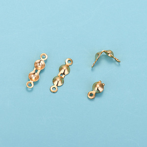 Set di perle a crimpare in argento Sterling S925 con punta di perline a crimpatura con punte per nodi a conchiglia piegate fai da te per risultati di creazione di gioielli - Product Image 3
