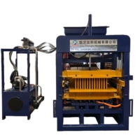 Équipement de fabrication d'unités hydrauliques QT4-15B pour les produits de construction en béton, les surfaces routières et la construction paysagère