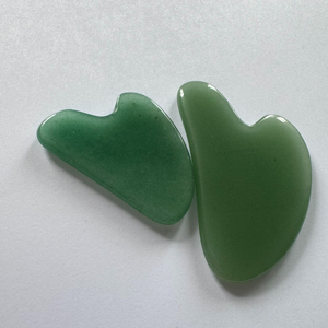 Meilleure vente pierre polie petite Aventurine gua sha conseil outil de grattage Guasha outils pour soins de la peau Aventurine Jade Guasha - Product Image 3