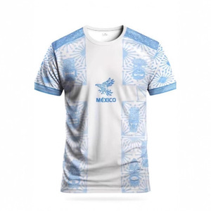 เสื้อฟุตบอลทีมชายเม็กซิโก แบบซับลิเมชั่น 240gsm คอกลม ระบายอากาศได้ดี ใส่ได้ทุกฤดู สำหรับผู้ใหญ่ ชุดกีฬา ระยะเวลาผลิตตัวอย่าง 7 วัน - Product Image 3